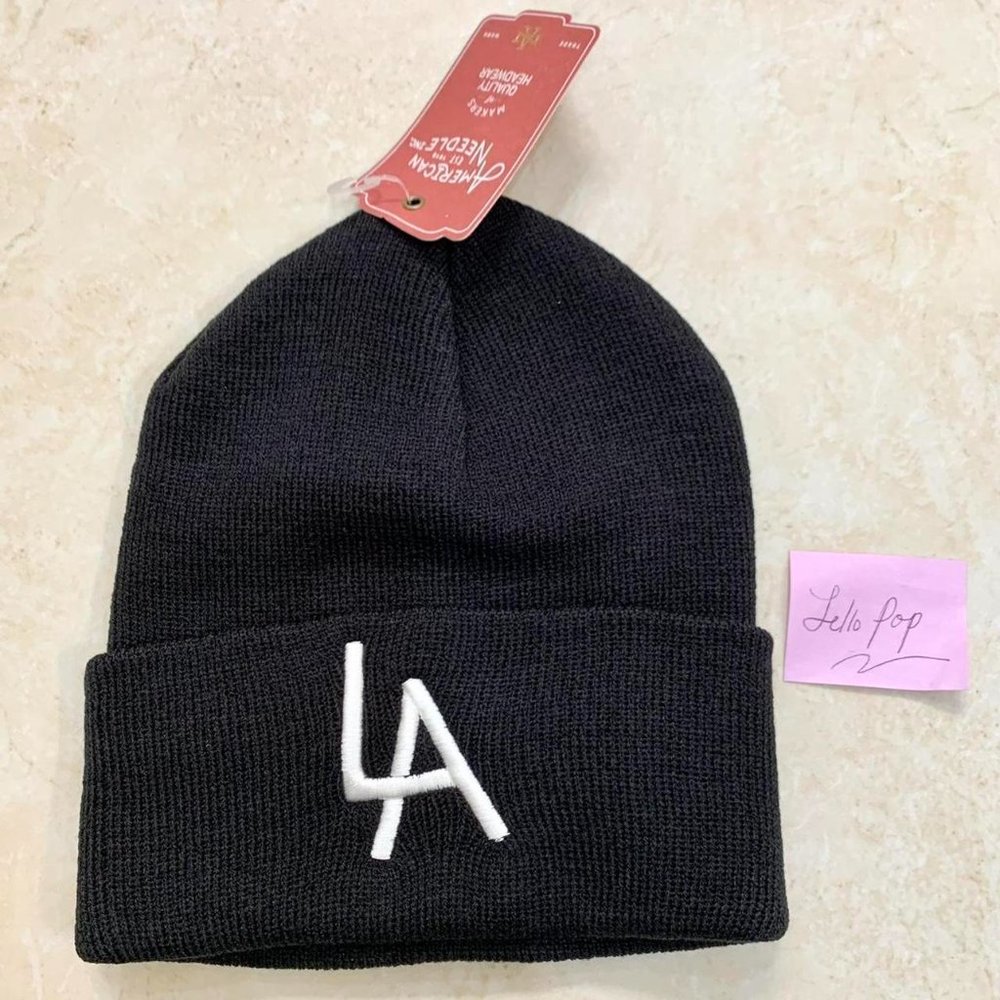 American needle LA Los Angeles black beanie - Picture 3 of 4